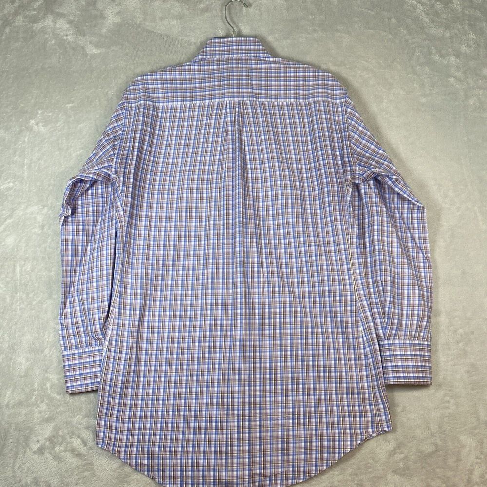 Peter Millar Crown Shirt Mens Small Long Sleeve Plaid Multicolor 100% Cotton - Picture 7 of 7